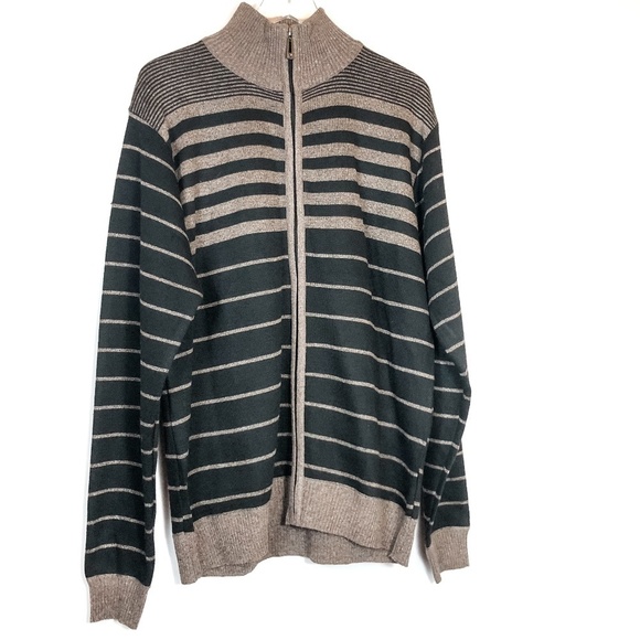 True Rock Full Zip Up Brown and Black Cardigan NWT - Picture 1 of 7